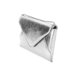 Bolso de mujer bandolera en color plata laminado con piedras, Primadonna, 255124695LPARGEUNI, 003 preview
