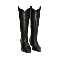Stivali texani neri, tacco 5 cm, Primadonna, 233029902EPNERO039, 002 preview
