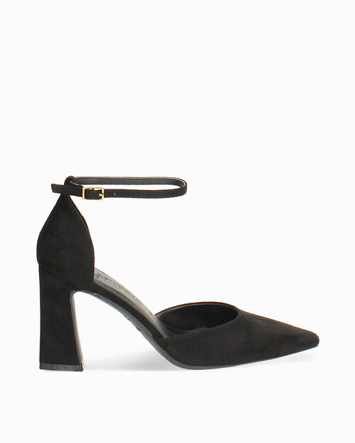 Sal&oacute;n abierto negro tac&oacute;n 8,6 cm, BLACK