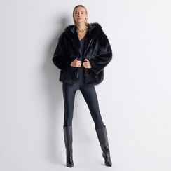 Cappotto maxi nero, Primadonna, 22B402316FUNEROUNI, 005 preview