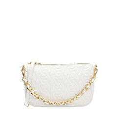 Minibag bianca con catenina, 235125757EPBIANUNI, 001a