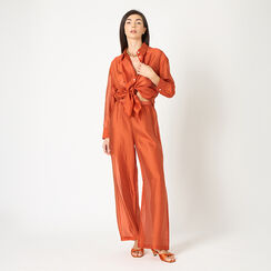 Pantalone donna arancio in tessuto, Primadonna, 25C924354TSARANM, 002a