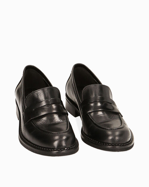 ZAPATOS MOCASIN PIEL NERO, BLACK