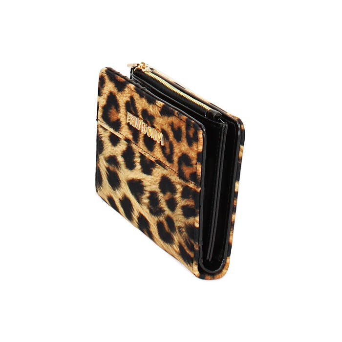 Portafoglio leopard in tessuto Primadonna Collection