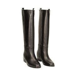 Stivali neri in pelle, Primadonna, 22A503040PENERO035, 002 preview