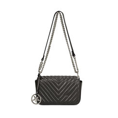 Borsa a tracolla nera con doppia tasca, Primadonna, 265700970EPNEROUNI, 001a