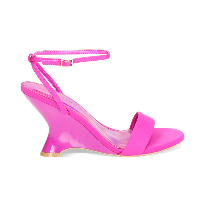 Scarpe zeppa fucsia top
