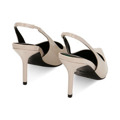 Slingback panna in naplak, tacco 8,4 cm, Primadonna, 222107301NPPANN036, 003 preview