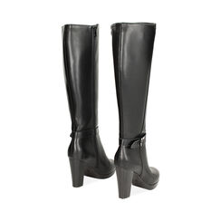 Botte noire avec talon large et haut, Primadonna, 240619032EPNERO037, 003 preview