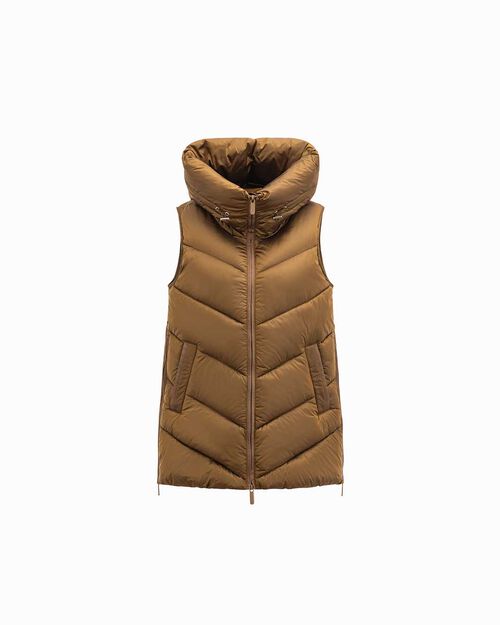 Gilet en bronze matelass&eacute; avec capuche, BRONZE