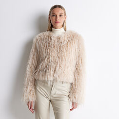 CLOTHING FUR JACKET FUR BEIG, Primadonna, 22B402337FUBEIGM, 001a