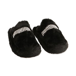 Pantofole nere con strass, Primadonna, 224702213FUNERO035, 002 preview