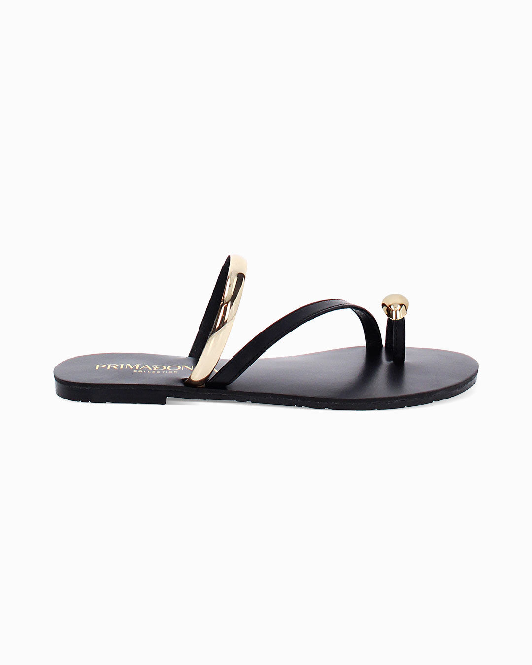 Sandali bassi neri dallo stile elegante