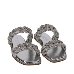WOMEN SHOES FLAT LAMINATED ARGE, Primadonna, 214905062LMARGE035, 002a
