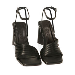 ZAPATOS SANDALIA SINTETICO NERO, Primadonna, 212721109EPNERO035, 002a