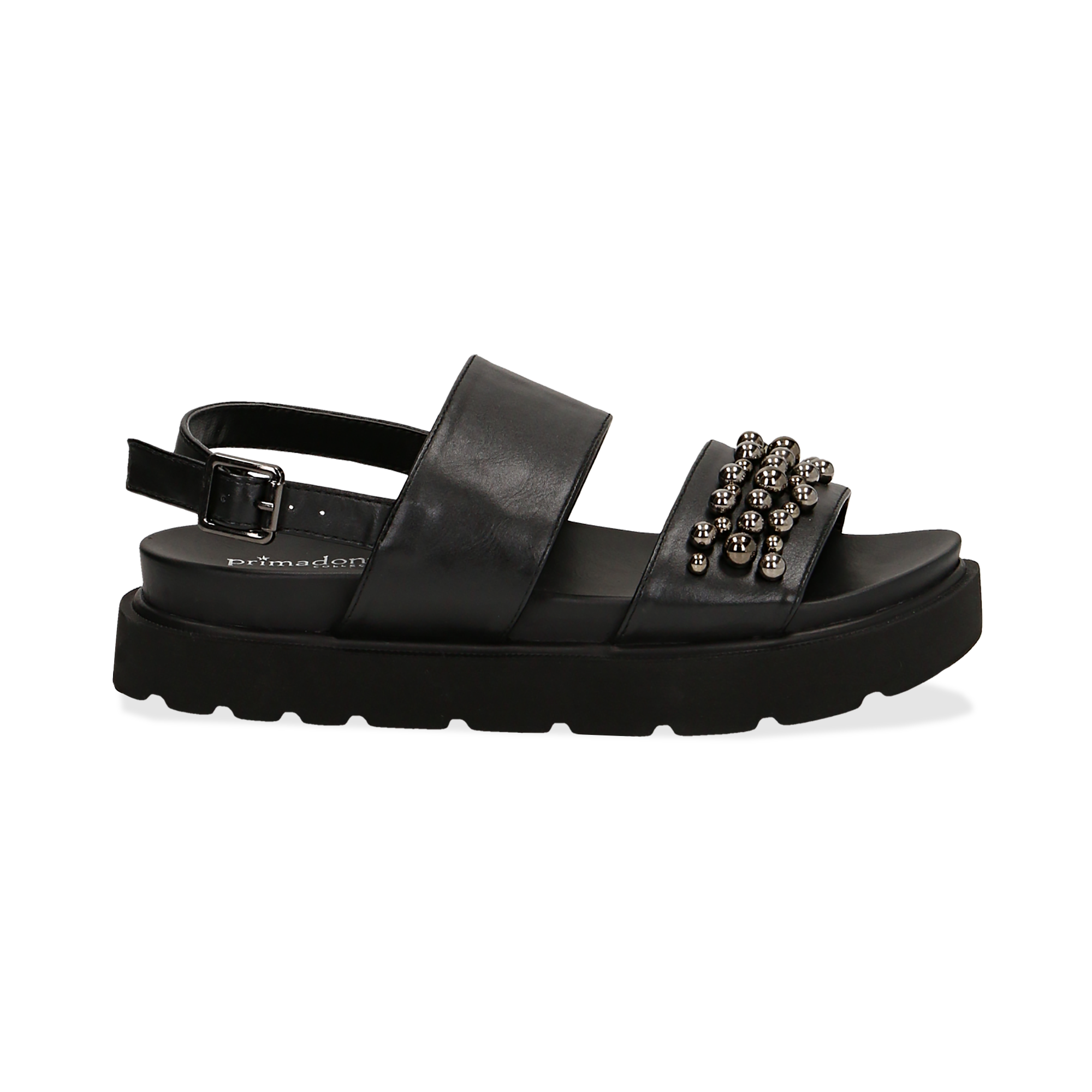 Sandali neri platform Clearance