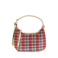 Mini bolso de mujer multicolor en laminado entrelazado, Primadonna, 255125841LIMULTUNI, 001a