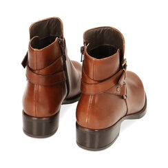 Stivaletti cognac in pelle, Primadonna, 22L924022PECOGN038, 003 preview