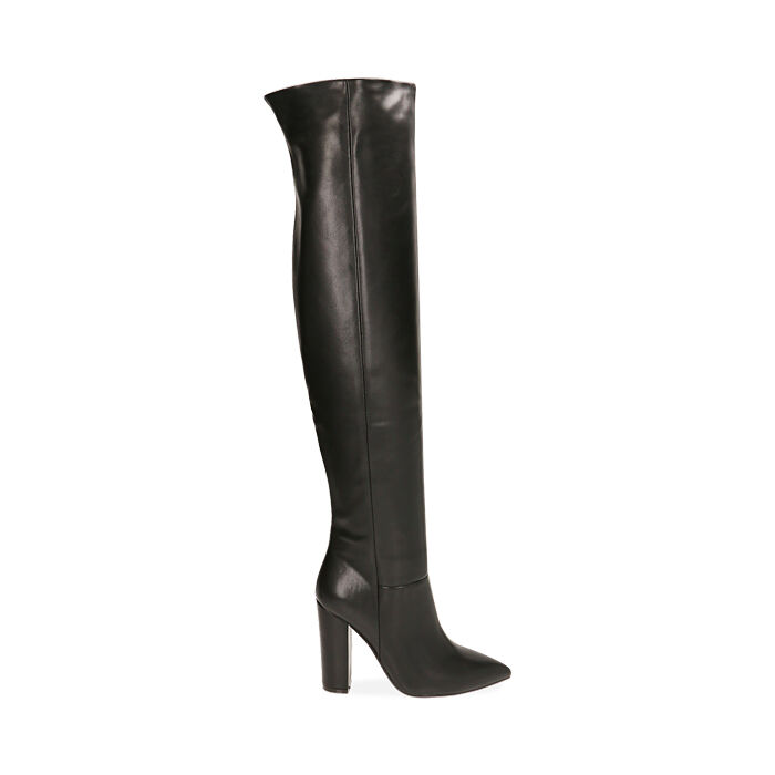 Cuissardes noires talon cheap