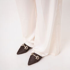 Sabot testa di moro dal design elegante, Primadonna, 274971502ERMORO035, 002a