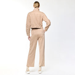 Pantalone marrone in microfibra, Primadonna, 23U131556MFMARRL, 005 preview