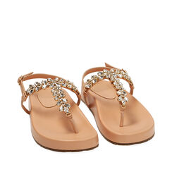 WOMEN SHOES FLAT SYNTHETIC NUDE, Primadonna, 214920601EPNUDE039, 002a