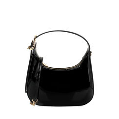 Mini bolsa mujer negra en charol, Primadonna, 255125841VENEROUNI, 001a