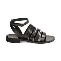 WOMEN SHOES FLAT COW LEATHER NERO, Primadonna, 23B814027VANERO035, 001 preview
