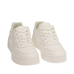 Sneakers bianche, SPECIAL SALE, 190152101EPBIAN037, 002a