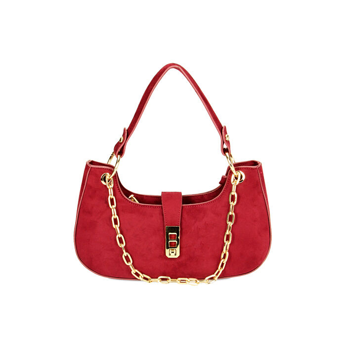 Mini-bag bordeaux con catene, Primadonna, 225125078MFBORDUNI