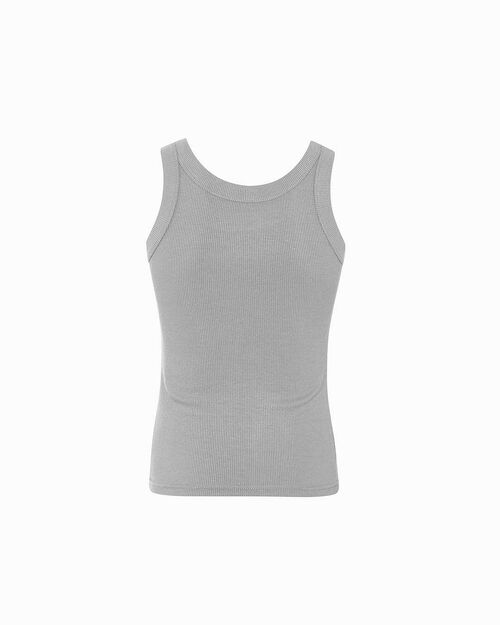 Canotta grigia con dettagli chic, GREY