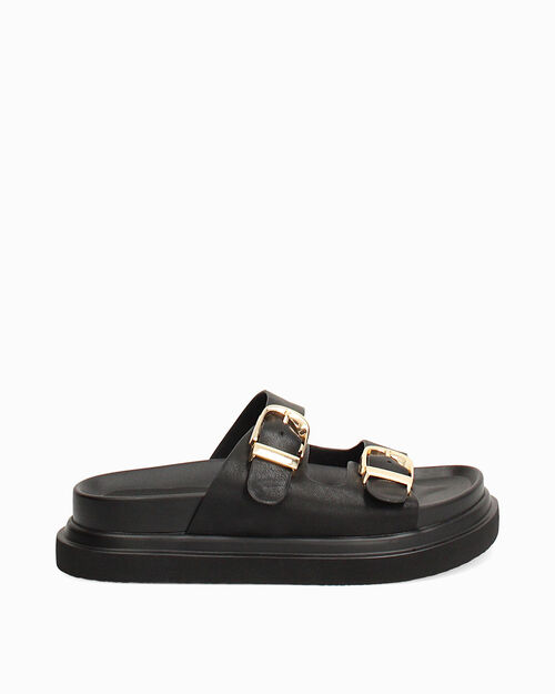 Fussbett nere tacco 4,5 cm, BLACK