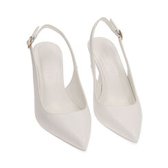Décolleté bianche, tacco 9,5 cm, Primadonna, 214912911EPBIAN037, 002 preview