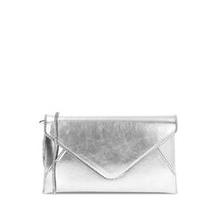 Sac à bandoulière pour femme argenté en laminé avec pierres, Primadonna, 255124695LPARGEUNI, 001a
