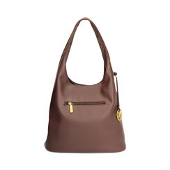 Borsa a spalla testa di moro con tre tasche interne, Primadonna, 265700553EPMOROUNI, 004 preview