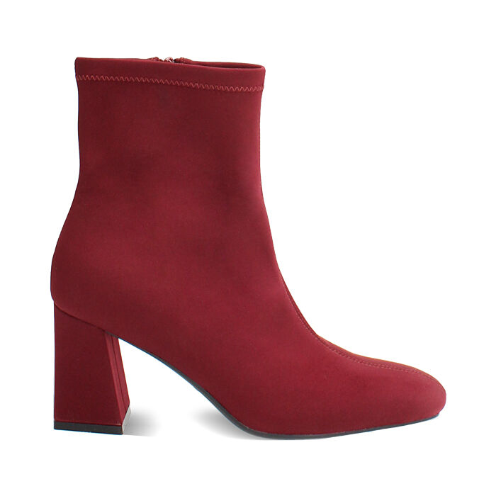 "Bottines bordeaux avec talon de 7,5 cm", Primadonna, 264943701LYBORD035