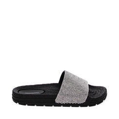 Sandalias de playa negras con piedras, Primadonna, 230920608ETNERO035, 001a