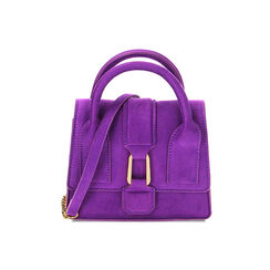 Mini-bag viola in microfibra, Primadonna, 225124537MFVIOLUNI, 001 preview