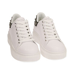 Sneakers bianco/nere con borchie, Primadonna, 212621192EPBINE035, 002 preview