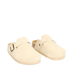 Sabot taupe in camoscio, Primadonna, 23R300044CMTAUP036, 002a