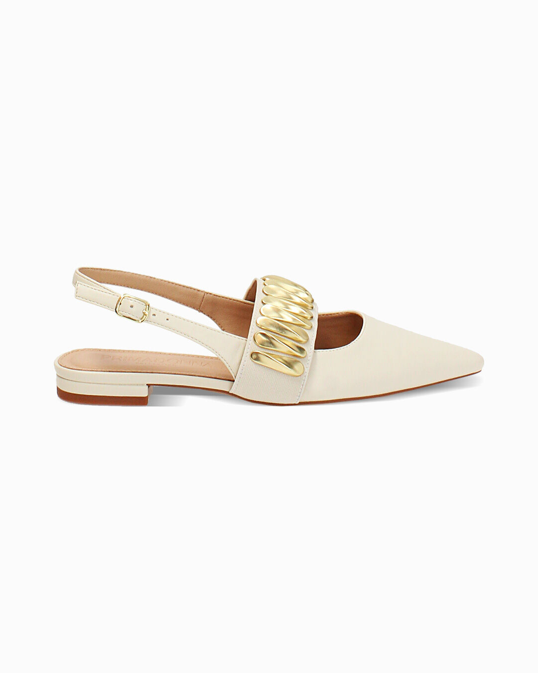 Ballerine panna slingback eleganti