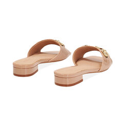 Ciabattine da donna in vernice nude con morsetto, Primadonna, 254951308VENUDE035, 003 preview