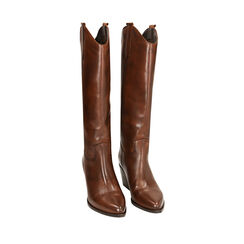 CALZATURA STIVALE TEXANO PELLE MARR, Primadonna, 22B805008PEMARR036, 002a