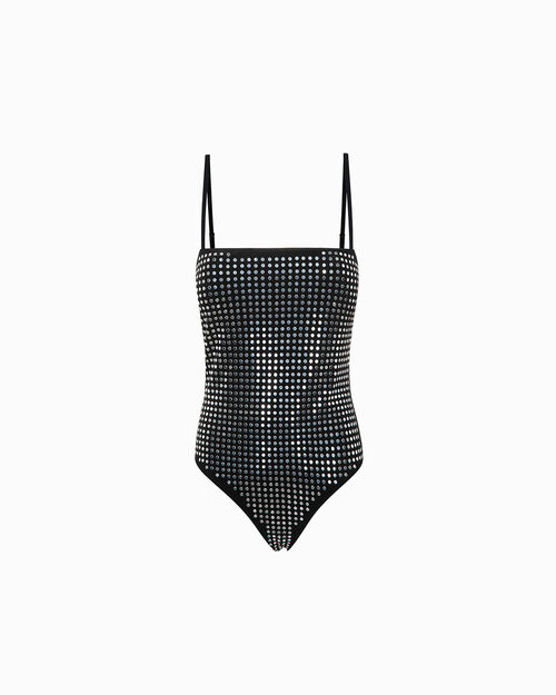 Body nero-argento con dettagli luminosi, MULTI COLOR