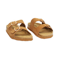 Fussbett donna cognac in camoscio, Primadonna, 25R300028CMCOGN036, 002 preview