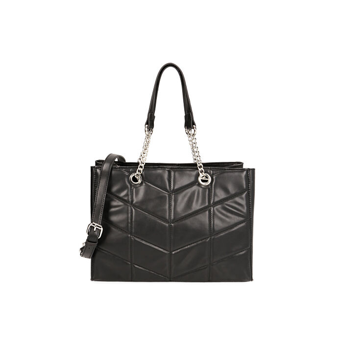 BAG BOLSO SINTETICO NERO, Primadonna, 212321119EPNEROUNI