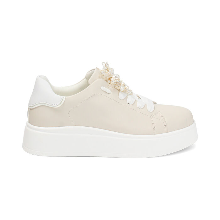 Baskets femme beige, Primadonna, 252813900EPBEIG035