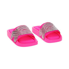 Sandalias de playa fucsia en lycra, Special Price, 23U508228LYFUCS036, 002 preview