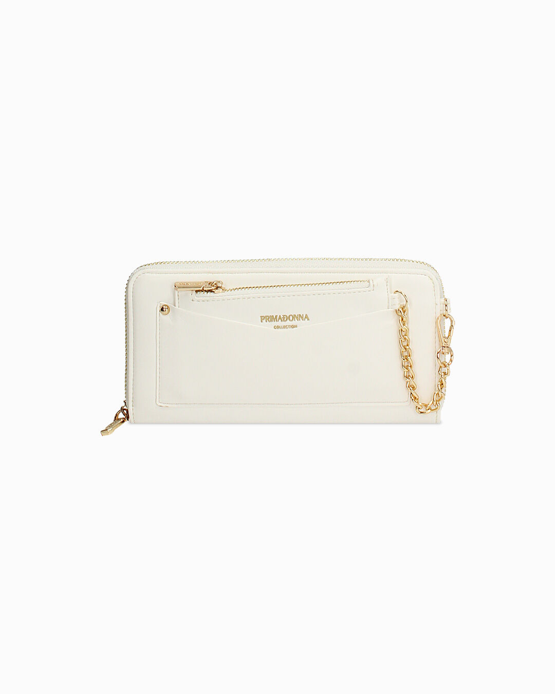 Portafoglio bianco con chiusura elegante