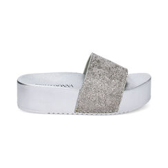 Sandalias de playa plateadas con piedras, Special Price, 230900909ETARGE036, 001 preview